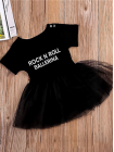Дитячий чорний бодік з фатіновой спідницею rock n roll ballerina
